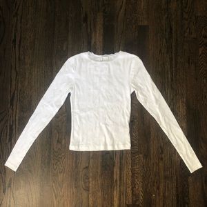 White detailed lace top